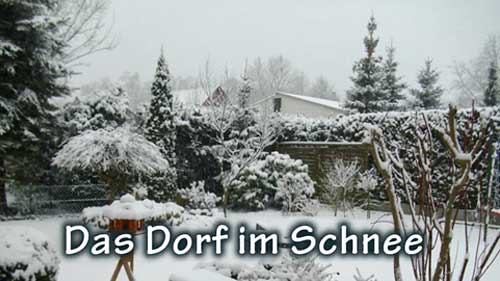 das dorf im schnee