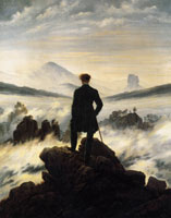 Im Tempo der Kutschen - Wanderer über dem Nebelmeer - Caspar David Friedrich - um 1818