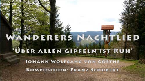 wandrers nachtlied schubert